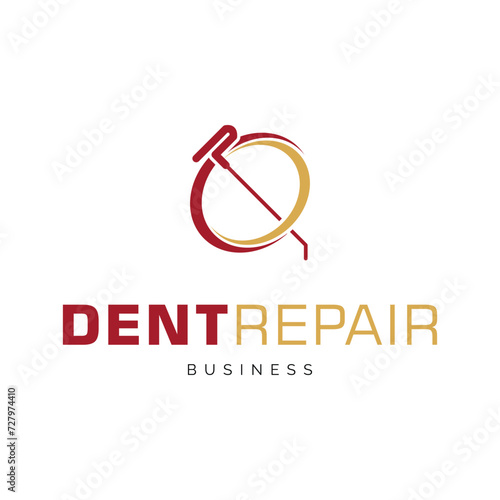 Dent Repair Icon Logo Design Template