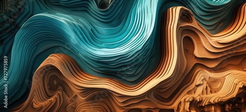 organic wooden waves texture
