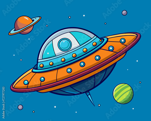 starship space galaxy planet universe cosmos world vector future stars eternity