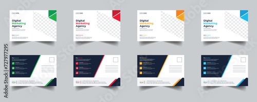 Modern Creative Corporate Post Card Template, Vector Template for Opening Invitation Editable, Professional Business Postcard Design, Event Card Design, Invitation Design, Direct Mail EDDM Template