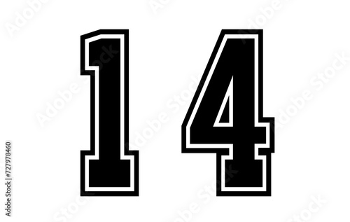 Number 14 png