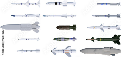 modern missiles bombs rockets weapons
