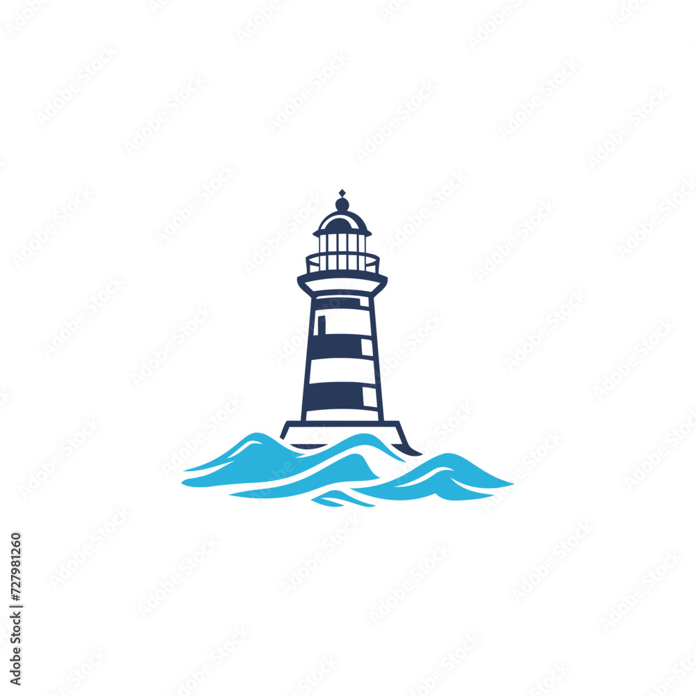 Lighthouse logo design vector template Lighthouse logo design vector template