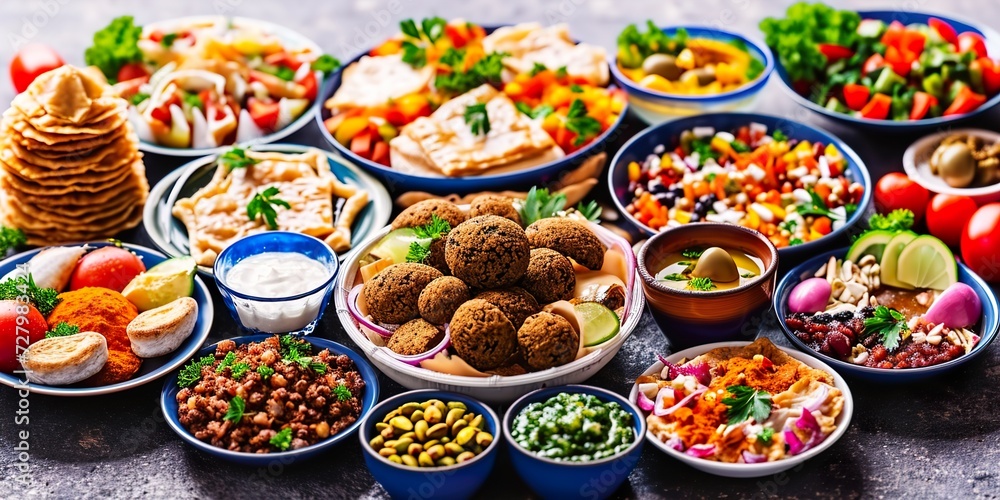 turkish sweets in a market