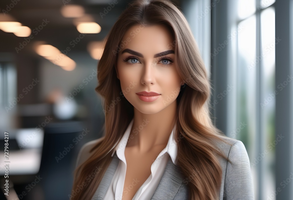 Portrait of a young businesswoman wearing a suit Portrait of a young businesswoman wearing a suit