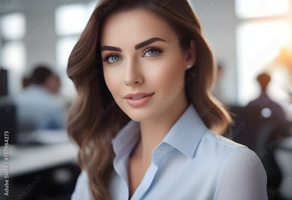 Naklejka premium Business woman in the office