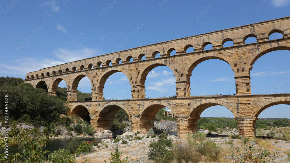 Pont du Gard,. Uzès, Francia