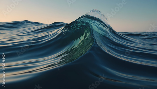 Minimalistic 3D waves with soft gradients and smooth transitions.
