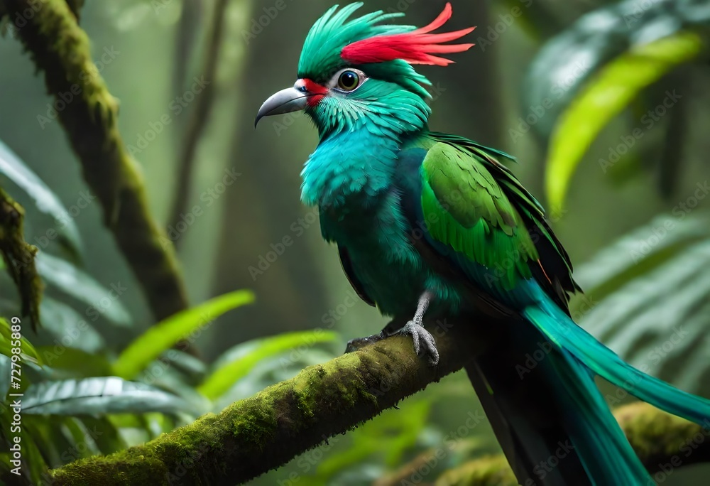 Obraz premium blue winged macaw