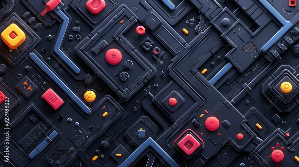 Repetitive Dark Background Pattern for a Website Dedicated to Retro Logic Puzzle and Strategy Game Development, Infused with Nostalgic Vibes. Repetitive Dark Background Pattern for a Website Dedicated to Retro Logic Puzzle and Strategy Game Development, Infused with Nostalgic Vibes.