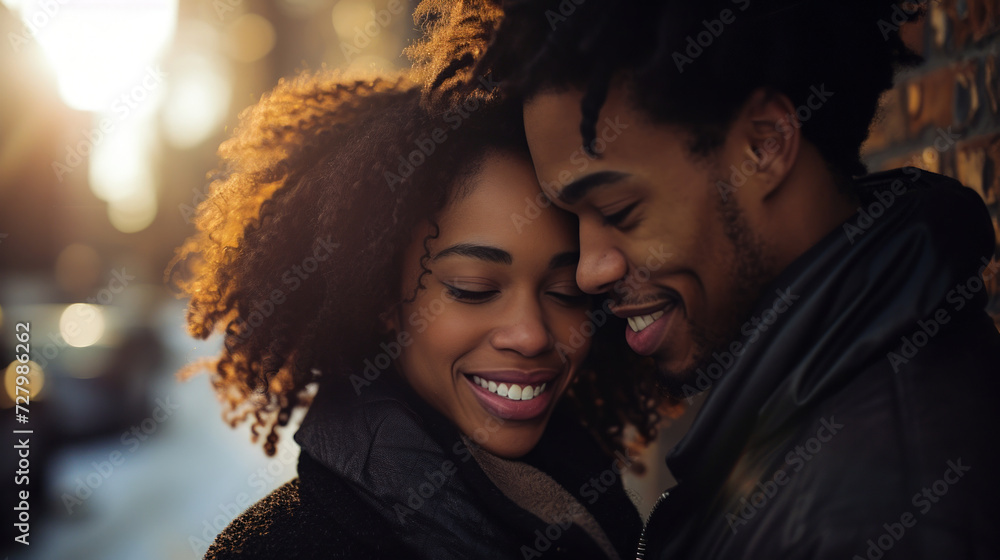 Love's Essence Blooms: An African-American Couple's Romantic Valentine's Day Celebration