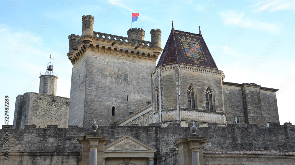 Naklejka premium Palacio Ducal de Uzès, Uzès, Francia