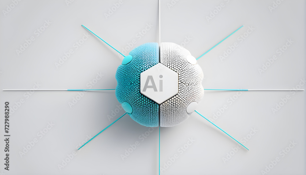 Ai and Smart Home concept illustration background Ai and Smart Home concept illustration background