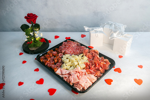 charcuterie platter, Valentine's Day, lovers