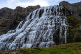 Majestic Dynjandi waterfall in the Westfjords, Iceland
