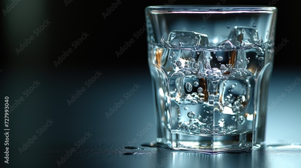 a close up of a glass of water with ice cubes inside and water droplets outside. a close up of a glass of water with ice cubes inside and water droplets outside.