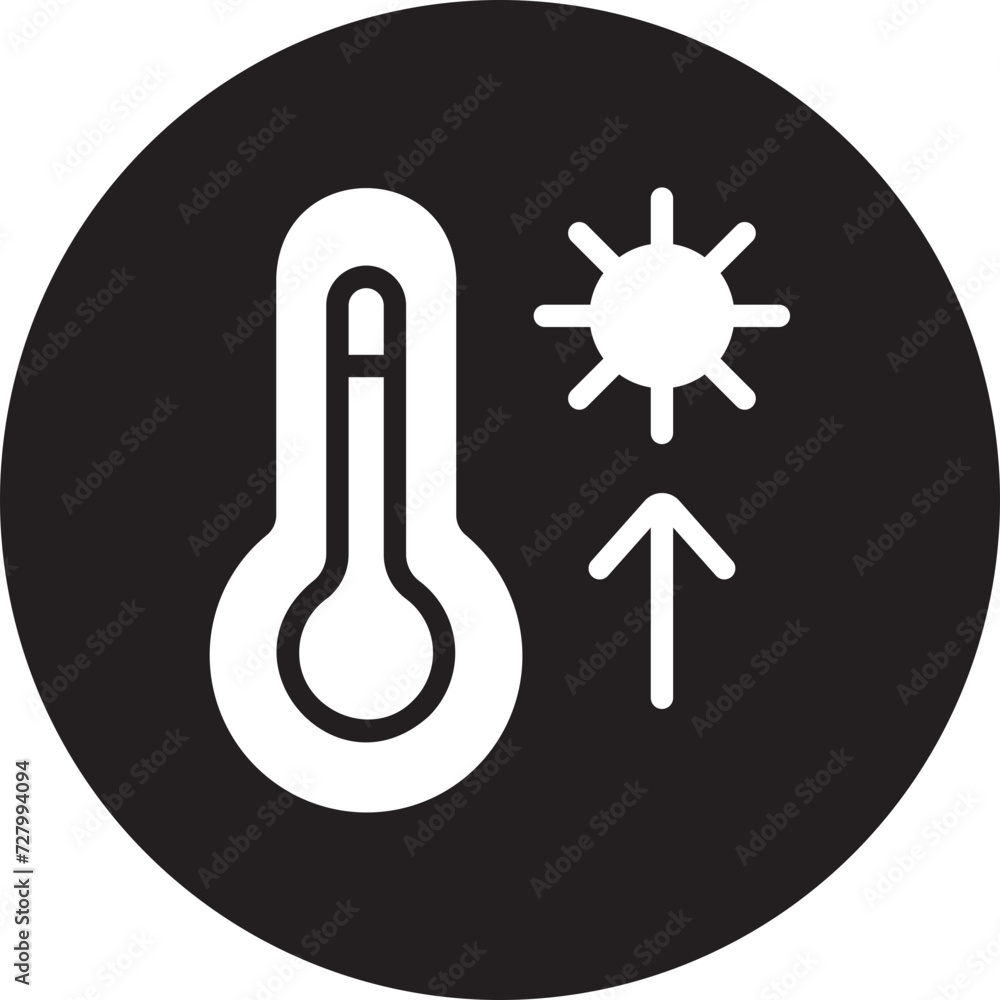 high temperature glyph icon high temperature glyph icon