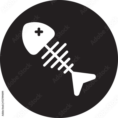 fishbone glyph icon
