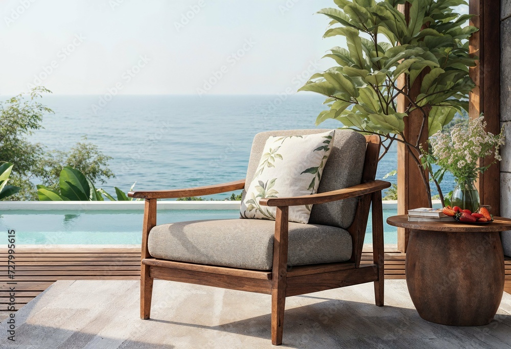 table and chairs on the beach