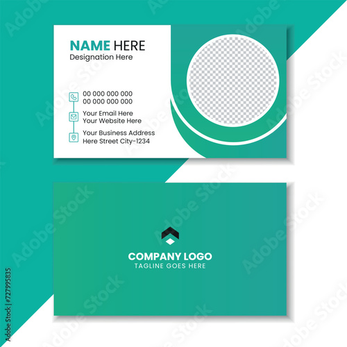 Creative Modern Business Card Design Template  (ID: 727995835)