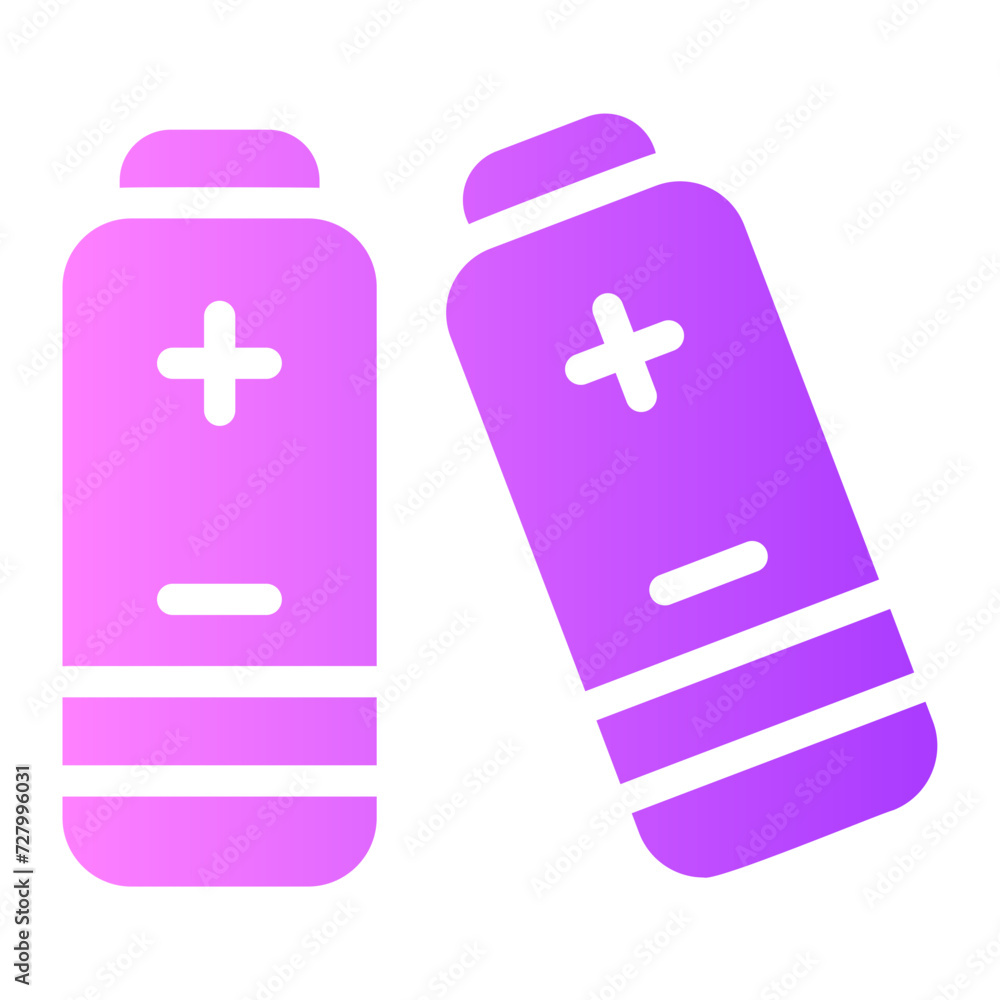 Fototapeta premium battery gradient icon