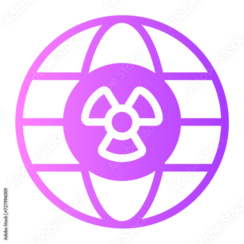 radioactive gradient icon