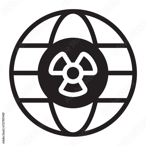 radioactive glyph icon