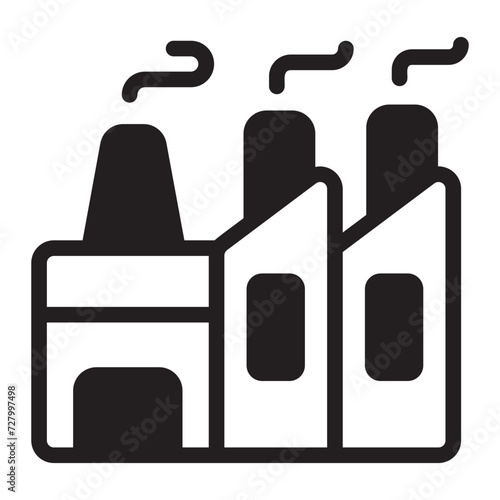 factory glyph icon