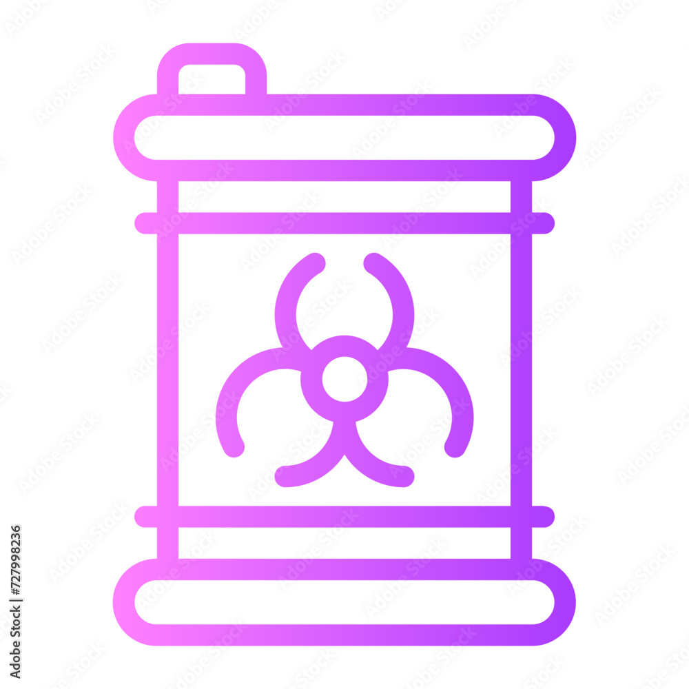 biohazard gradient icon biohazard gradient icon