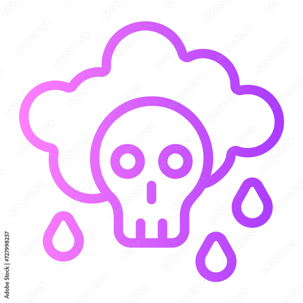 acid rain gradient icon acid rain gradient icon