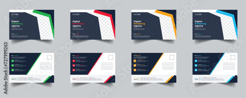 Modern Creative Corporate Post Card Template, Vector Template for Opening Invitation Editable, Professional Business Postcard Design, Event Card Design, Invitation Design, Direct Mail EDDM Template