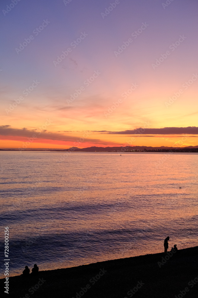 The Angel Bay at Nice City. Nice, France - December 26, 2023.