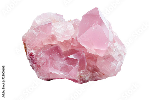 Rose Quartz Crystal on Transparent Background #728000602