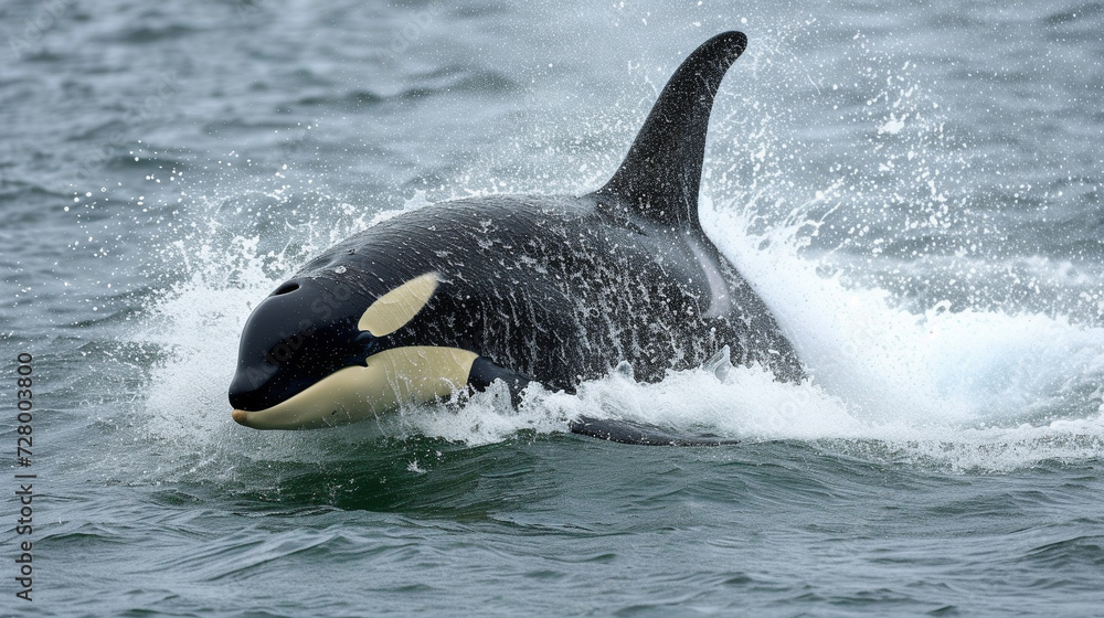 Killer Whale or orca Breaching Killer Whale or orca Breaching
