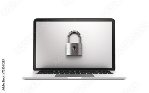 a laptop with a lock on the screen photo