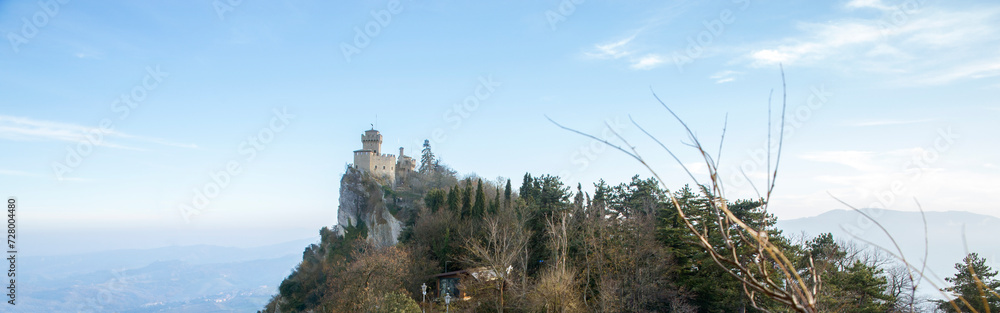 View of the Cesta Tower, also known as 