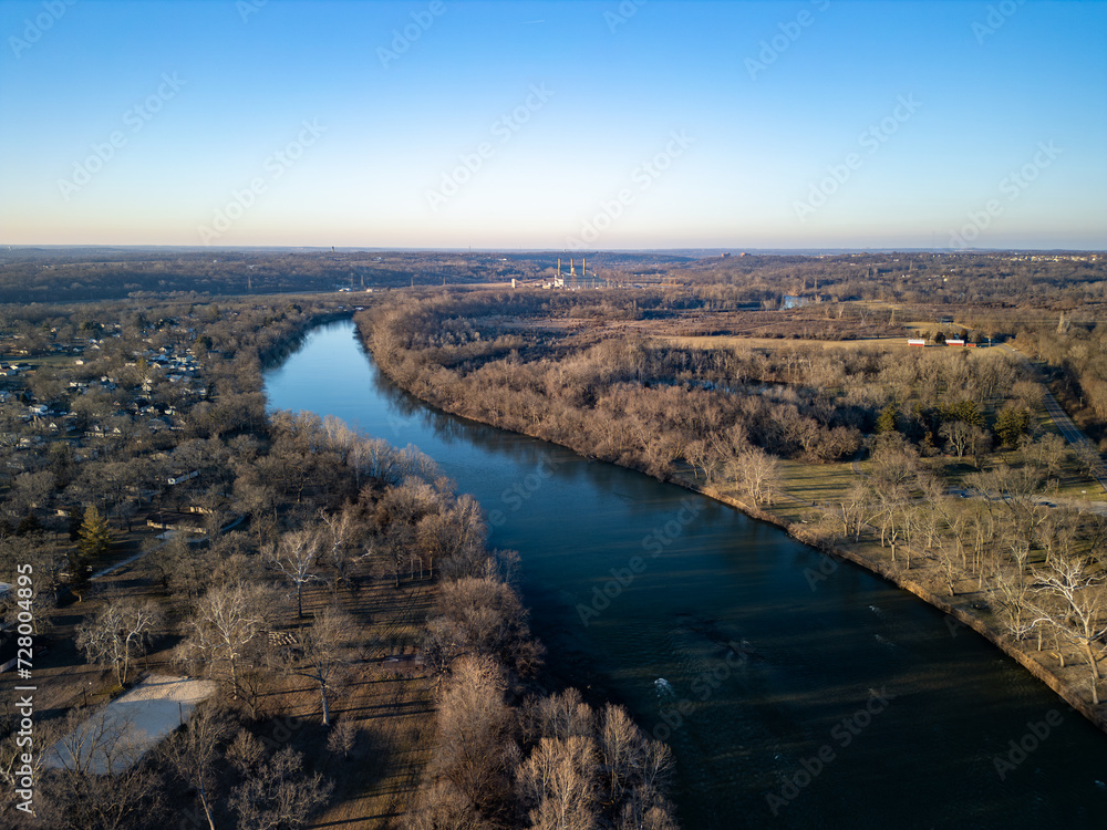 Aerial View of the River 