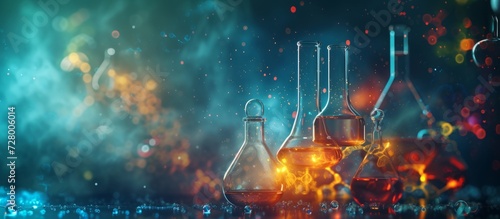 Chemistry Formul on Vivid Background: Exploring the Dynamic Chemistry Formul Background for an Immersive Experience