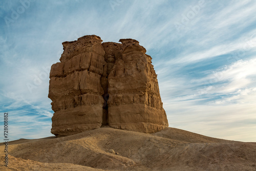 A rock formation in the desert close to Riyadh  Saudi Arabia is known as Devil Thumb or Judah Thumb.