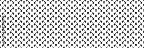 Foto horizontal black halftone of yen or yuan currency sign design for pattern and background