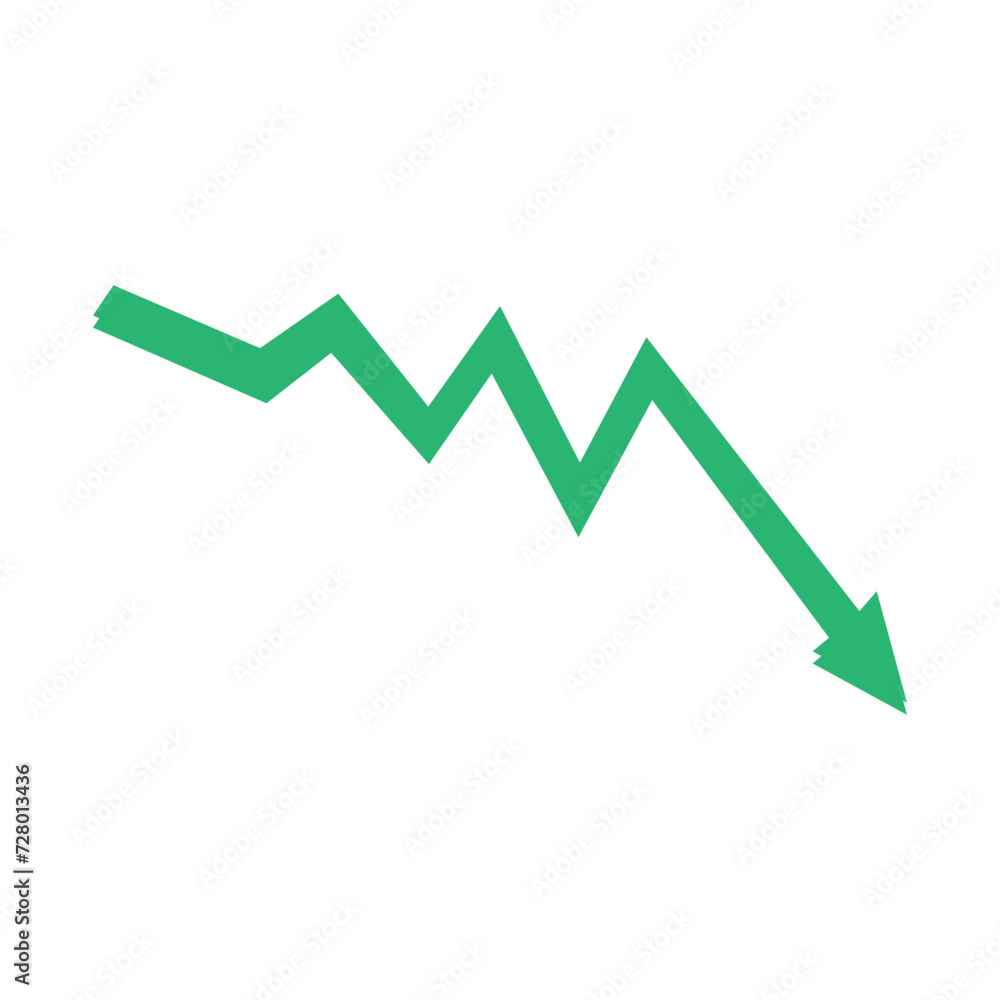 Red 3d arrow going down stock icon on white background. Bankruptcy, financial market crash icon for your web site design, logo, app, UI. graph chart downtrend symbol.chart going down sign. Red 3d arrow going down stock icon on white background. Bankruptcy, financial market crash icon for your web site design, logo, app, UI. graph chart downtrend symbol.chart going down sign.