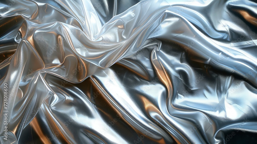 Texture of a polyethylene overlay transparent plastic film on black background, Texture of a polyethylene overlay transparent plastic film on black background,