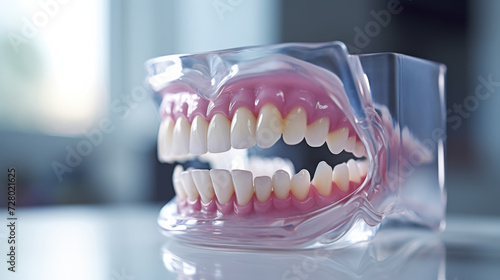 Dental Model Displaying Proper Teeth and Gum Structure for Health Education