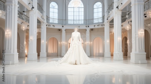 Elegant Wedding Dress in Grand Venue