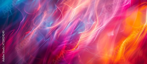 Colorful Light Shines on Abstract Long Exposure of Exposed Colors