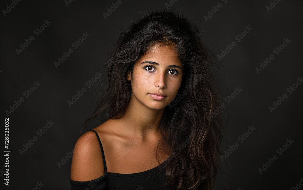 Fototapeta premium Beautiful Young Multiracial Woman Posing for a Picture