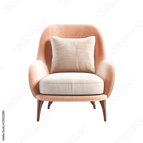 armchair isolated on white background