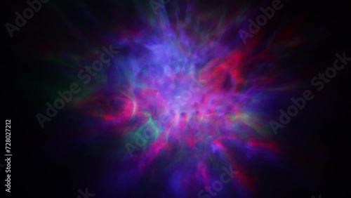 Wallpaper Mural Colorful abstract clouds moving in the dark Torontodigital.ca