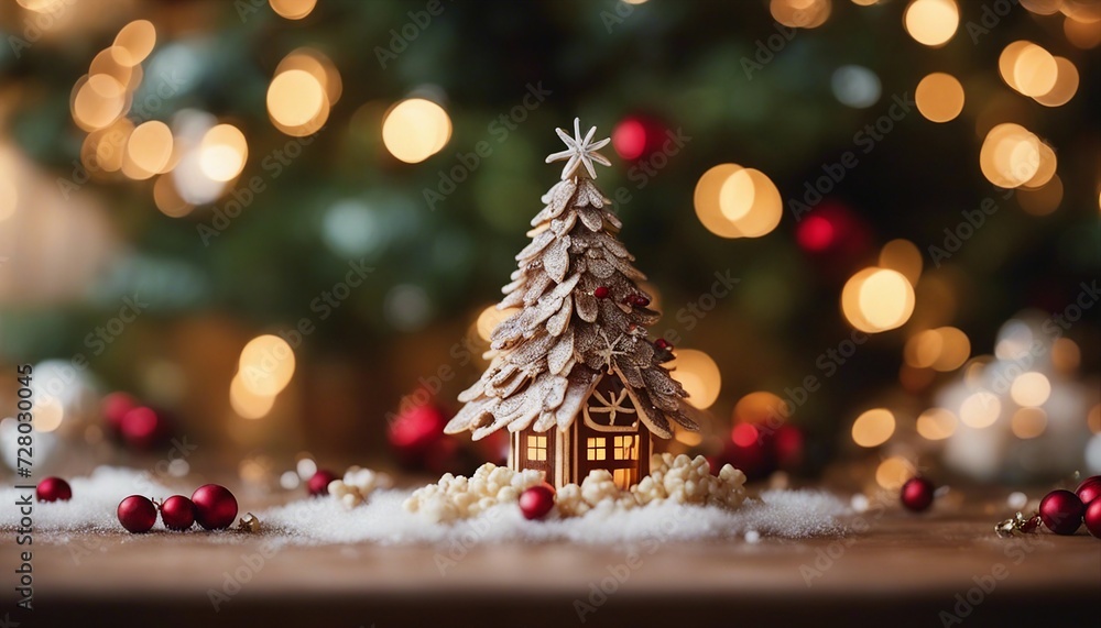 christmas tree and lights A cozy Christmas with a fir tree and wooden background. The tree is fresh and fragrant and the wood christmas tree and lights A cozy Christmas with a fir tree and wooden background. The tree is fresh and fragrant and the wood