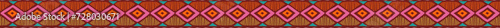 Decorative border with tribal pattern
